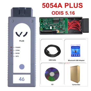 

ODIS 5.16 5054A 5054 Original full OKI Chip Support UDS OBD2 Diagnostic Tool 5054A PLUS With AMB2300 BT Car Scanner Tool