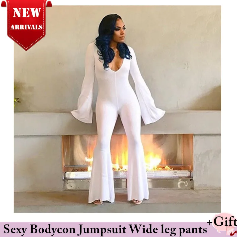 

Уличная вязаный сексуальный Облегающий комбинезон Для женщин комбинезоны расклешенные рукава узкие комбинезон женский комбинезон боди ботинки милые штаны