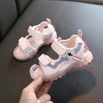 

New Soft Bottom Non-slip Sandals 2020 Summer Boys and Girls Breathable Open-toe Toddler Shoes Cute Fashion Children's ShoesD283