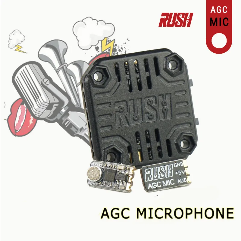 Микрофон 0 3g RUSH AGC микрофон 5 в постоянного тока для резервуара Mini VTX