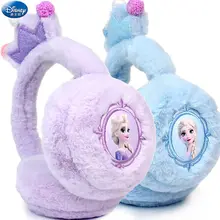 New Disney Princess Cartoon Woman Earmuffs Winter Plus Velvet Warm Head-on Earmuffs Children's Plush Headband Winter Accessories
