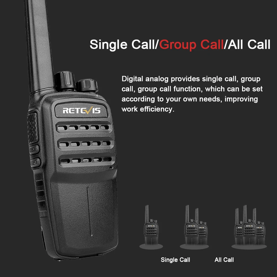 Цифровая рация Retevis RT40 DMR 0 5 Вт аналоговая Tier I PMR446/FRS двухстороннее радио VOX Ham