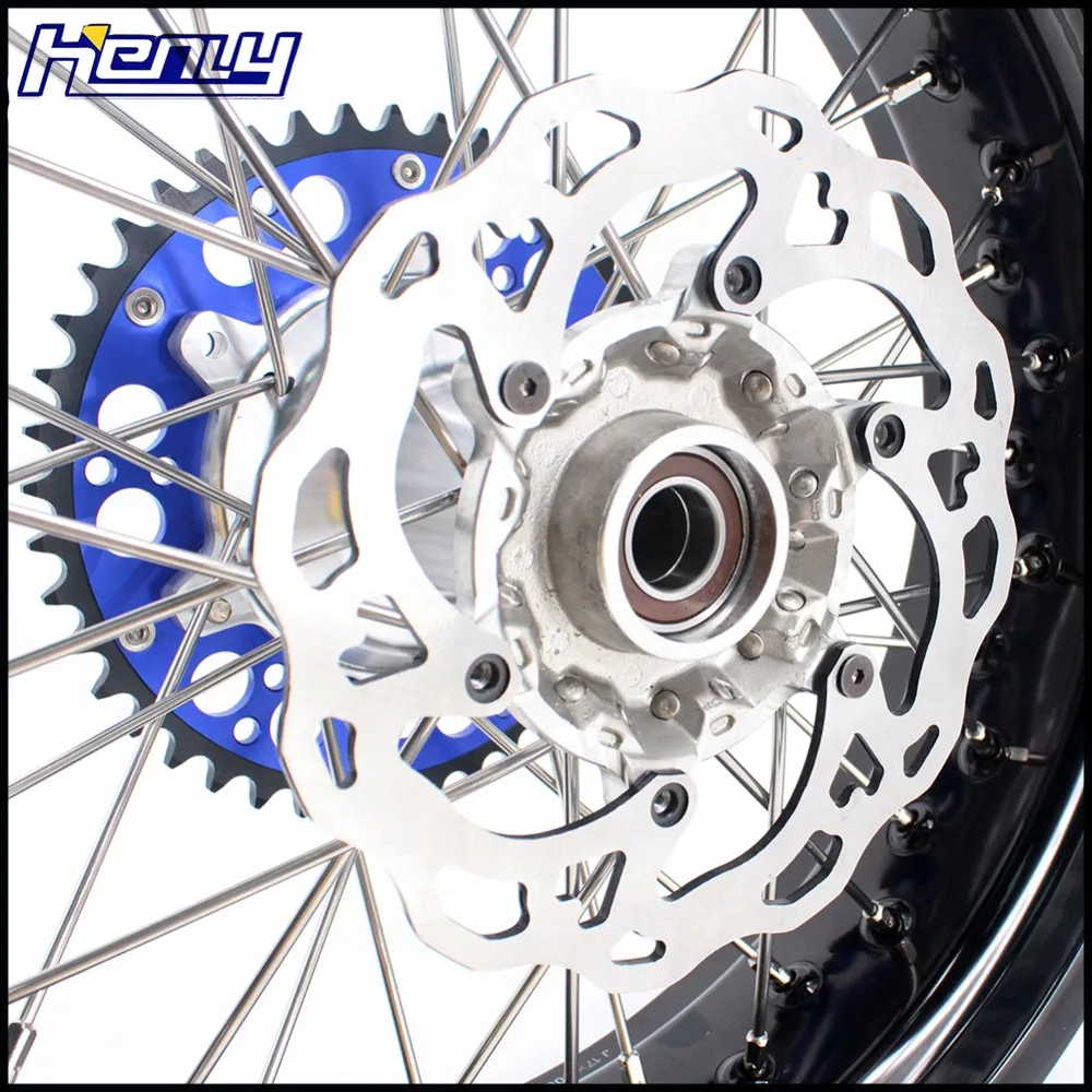 3,5/4,25 литые диски Supermoto для KTM EXC EXCF EXCW XCW XCF SX SXF 125-530 03-19 синие 320 мм Дисковые Диски Motard