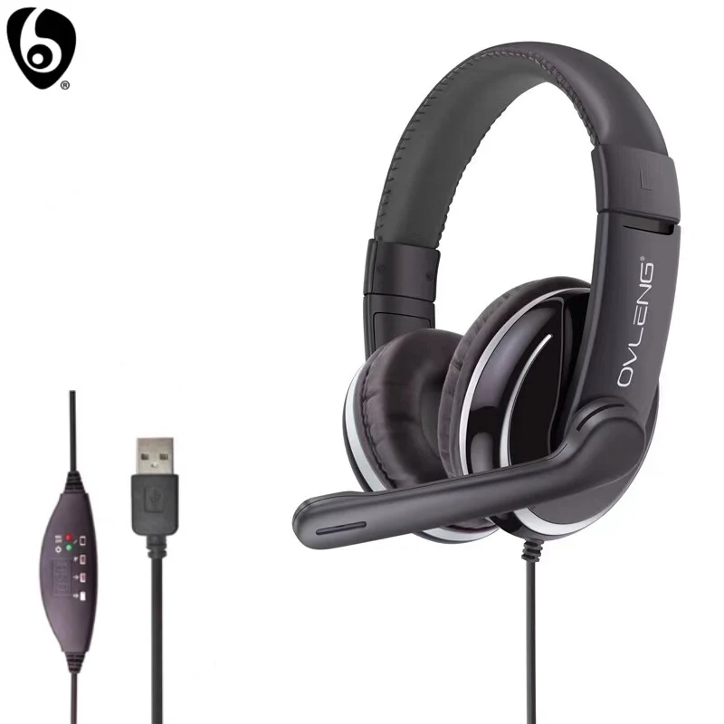 Проводная игровая гарнитура OVLENG Q6 электронные виды спорта с микрофоном стерео HiFi