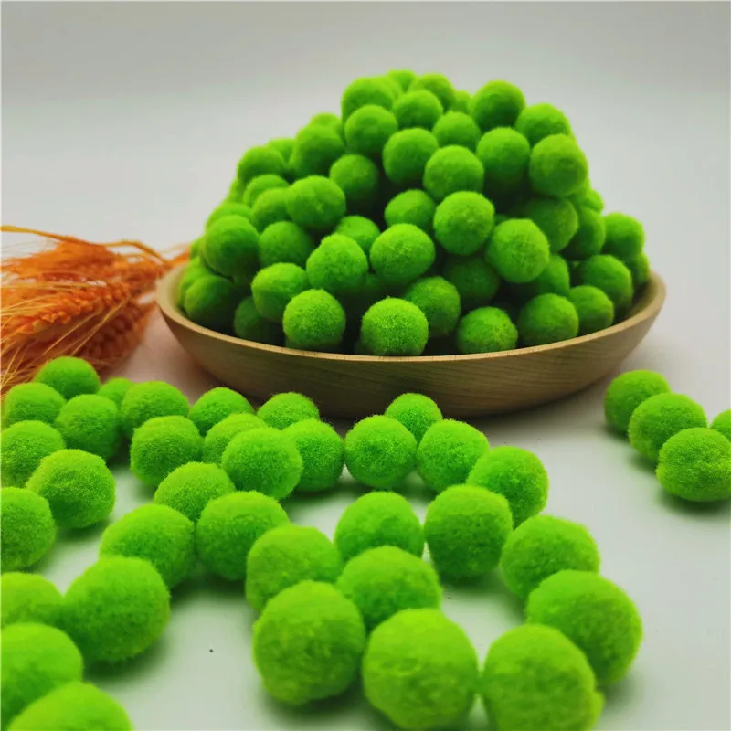 19 Light Green 8 мм 10 мм/15 мм/20 мм/25 мм/30 мм DIY мягкие шарики-Помпоны пушистые плюшевые помпоны меховой шар ручной работы детские игрушки свадебный Рождественский Декор 10 г - Цвет: 19 Light Green