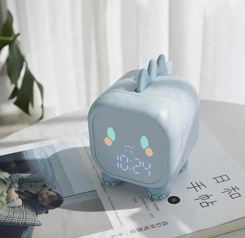 relógio despertador digital com relógio despertador decorador de mesa para quarto infantil
