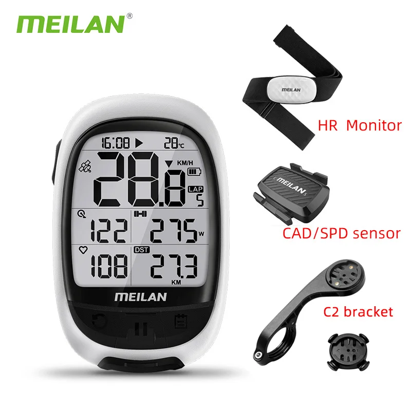Bike gps navigation Bluetooth ANT+ cycling computer support connect with cadence heart rate power meter(not include) | Спорт и