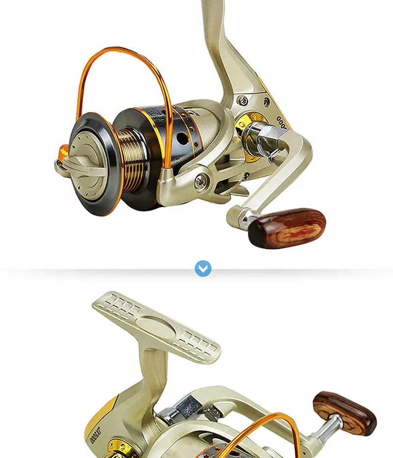 Esferas de Rolamento Acessórios para Pesca Molinete para Pesca com 12 5.5:1 1000-7000series 2 Molinete para pesca com 12 esferas de