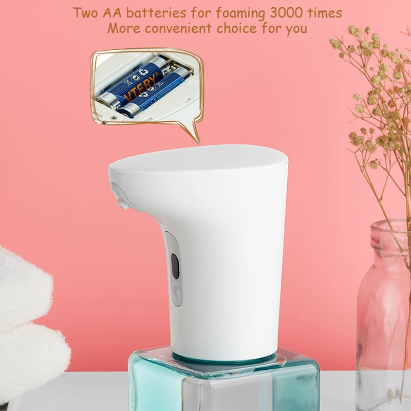 Lebath Auto Induction Foam Soap Dispenser Hand Washer Portable Soap Bottle AA Battery 250/450ML Capacity