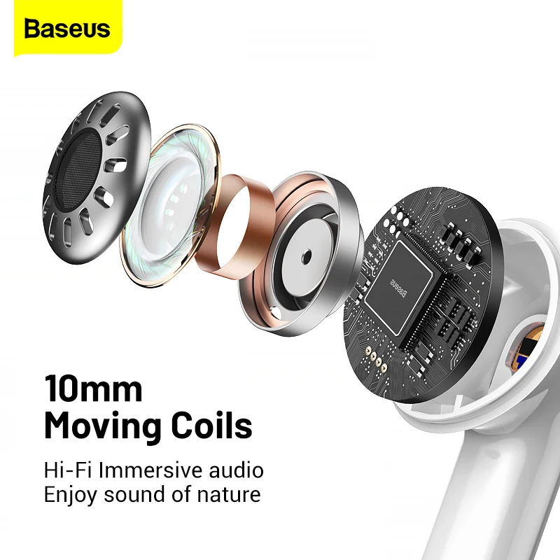 Baseus W3 TWS Bluetooth 5.0 Auriculares Inalámbrico Auriculares True  Wireless Earbuds Handsfree Para iPhone 13 Samsung Xiaomi