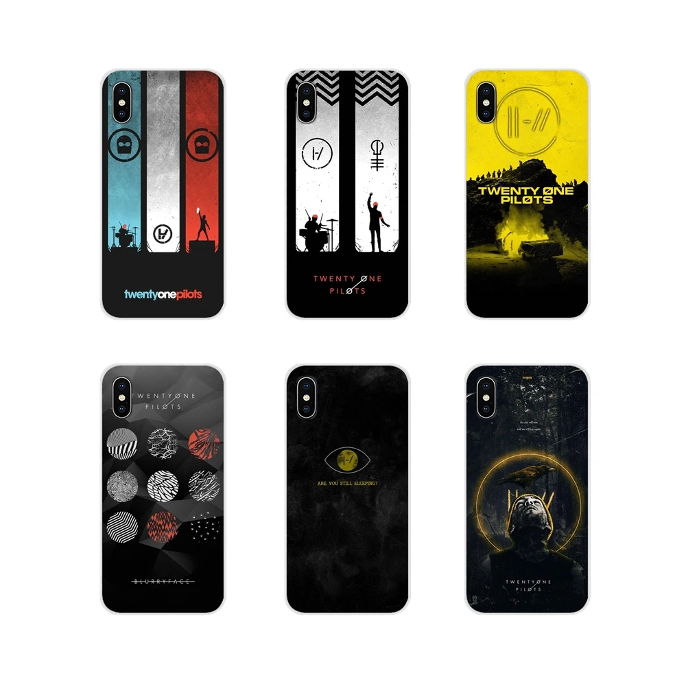 Мягкий прозрачный чехол в виде ракушки крышка 21 пилота twenty one Pilots для Samsung A10 A30 A40 A50