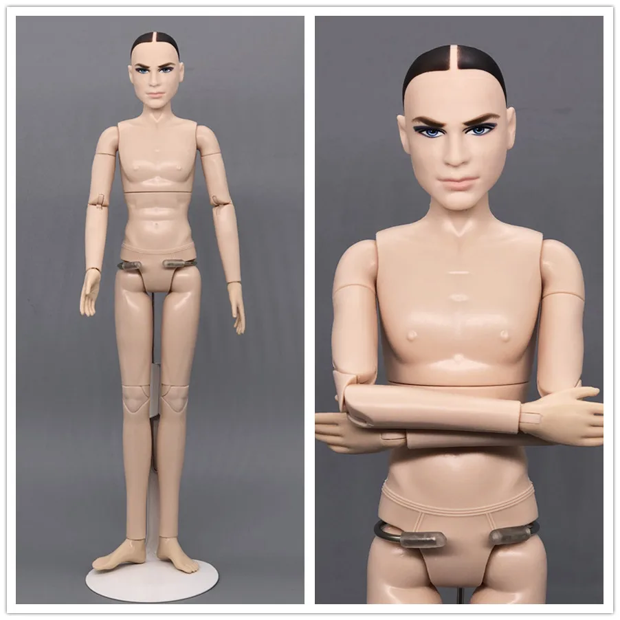 Оригинальная кукла с обнаженным лицом/Коричневая кожа, длинные вьющиеся волосы, голая кукла/для 1/6 куклы высотой 30 см/голова+ тело