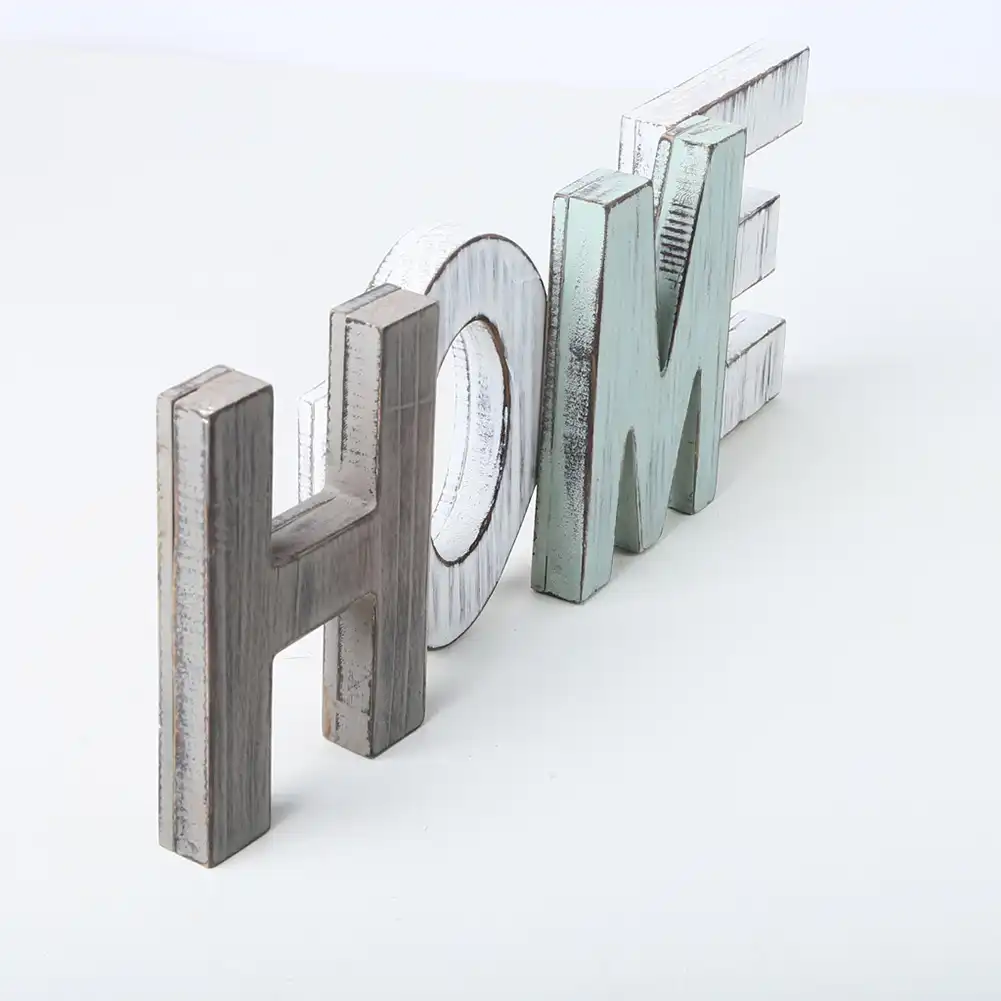 Vintage Letras De Madera Decoracion Para El Hogar Articulos De