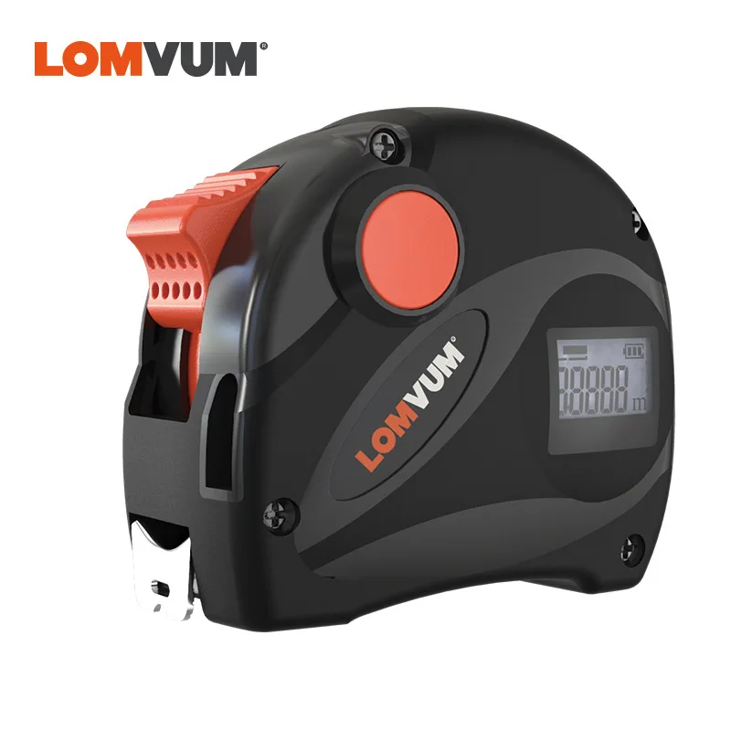 

Lypeh Laser Tape Measure 5 M Infrared Woodworking Steel Tap Wear-Resistant Ruler Measurement Tool Box Ruler Carry-on Meter Stick