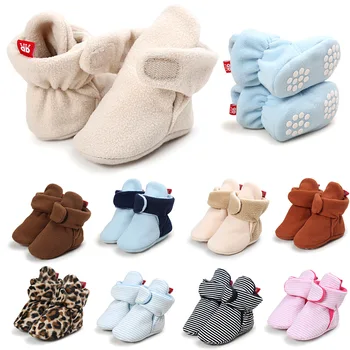 

Autumn and Winter Baby Toddler Shoes High Boots 12 Color Baby Shoes Do Not Drop Shoes Soft Sole Non-slip Toddler Shoes