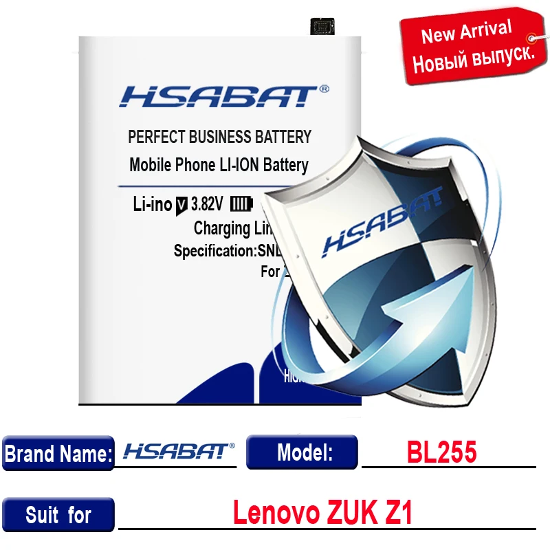 HSABAT 5250 мАч BL268 BL263 BL255 батарея для lenovo ZUK Z2 Z2131/ZUK Z2 pro Z2Pro/ZUK Z1