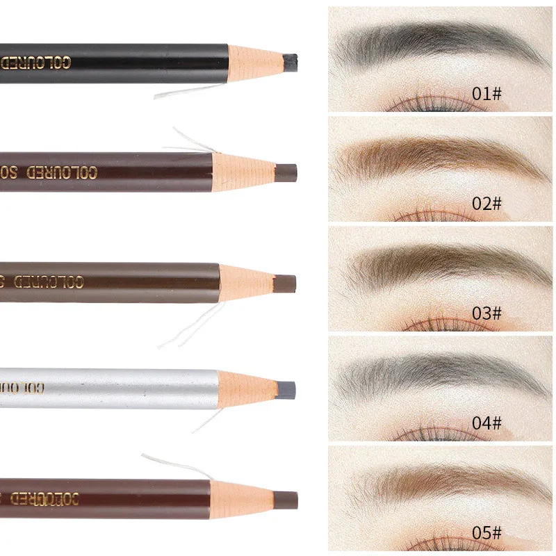 

Pull Eyebrow Pencil Good Quality Makeup Artist Tattoo Special Makeup Pen Easy To Color Waterproof and Not Blooming