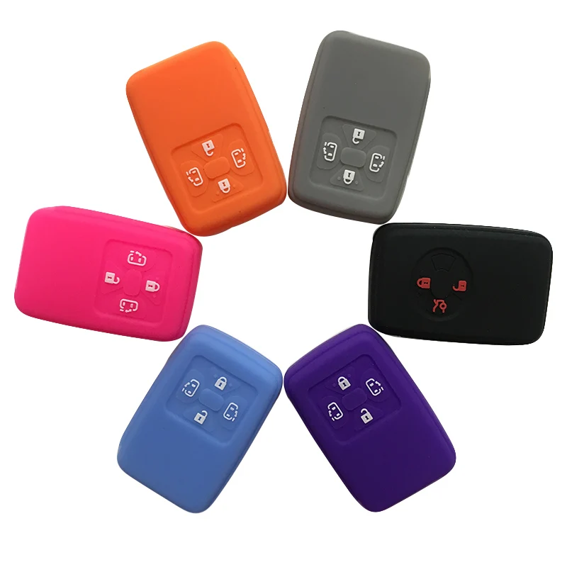 

Silica Gel Smart Car Key Cover for Toyota Alphard Estima Vellfire Remote Flip Key Keychain Car Case Holder Silicone Shell Skin