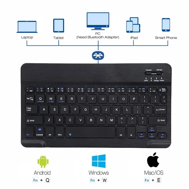 black keyboard Клавиатура Чехол подходит для iPad Air 1 2 iPad 9," 5th 6th Gen A1566 A1567 A1474 A1475 A1476 A1822 A1823 A1893 A1954 - Цвет: black keyboard
