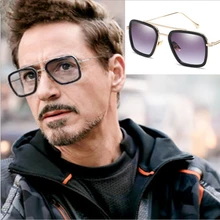 Модные солнцезащитные очки в европейском и американском стиле, солнцезащитные очки в стиле ретро, мужские и женские солнцезащитные очки tony stark