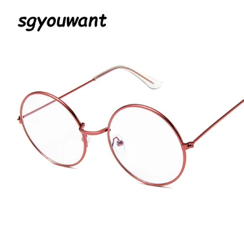 

2020 Fashion Vintage Clear Lens Glasses Women Nerd Eyewear Retro Metal Frame Eyeglasses Black Small Red Round Circle Eye Glasses