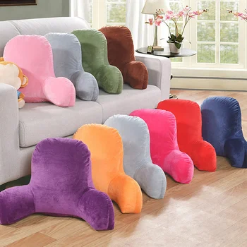 

Lounger Rest Relief Back Pillow Chair Cushion with Armrests Comfortable Sofa Backrest Lumbar Pillow Seat Cushion 58*40*25cm