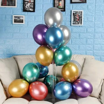

5/10/12/18Inch Pearl Metallic Latex Balloon Gold Round Metal Balloons Birthday Party inflate Air Globos Wedding Decor supplie