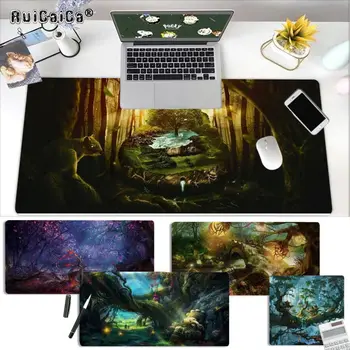 

RuiCaiCa Your Own Mats Beautiful Anime Fantasy Town Tree Beautiful Anime Mouse Mat Free Shipping Large Mouse Pad Keyboards Mat