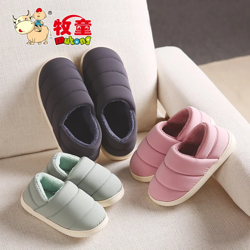 

Children Winter New Style Indoor Slippers CHILDREN'S Shoes Parent And Child Cotton Slippers Mute Unlimited Zhejiang Province Sho