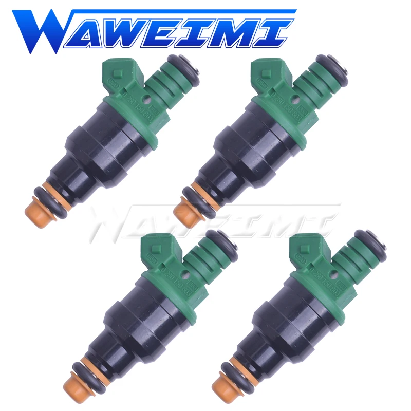 Waweimi 4 Pezzi Iniettore Di Carburante 0280150803 Per Ford Sierra Escort Rs Cosworth 2.0T Yb Green 803 1985-1995 951 606 110 00
