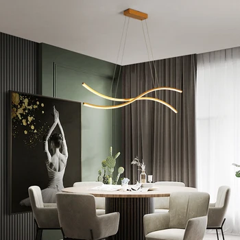 

Gold Led Chandelier hanging lights For Diningroom Kitchen lustre Modern Chandelier Lighting Fixtures colgante moderna 110v 220v
