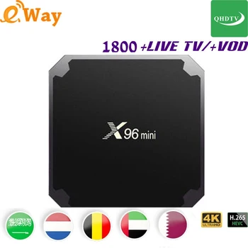 

1 year X96 mini Android 7.1 Smart IP TV Box 4K Quad Core 1 Year QHDTV Code Subscription Europe Channels UK Africa Arabic IPTV