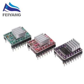 

100PCS 3D Printer Parts Reprap A4988 DRV8825 Stepper Motor Driver Module With HeatSink Stepstick DRV8825 Compatible StepStick