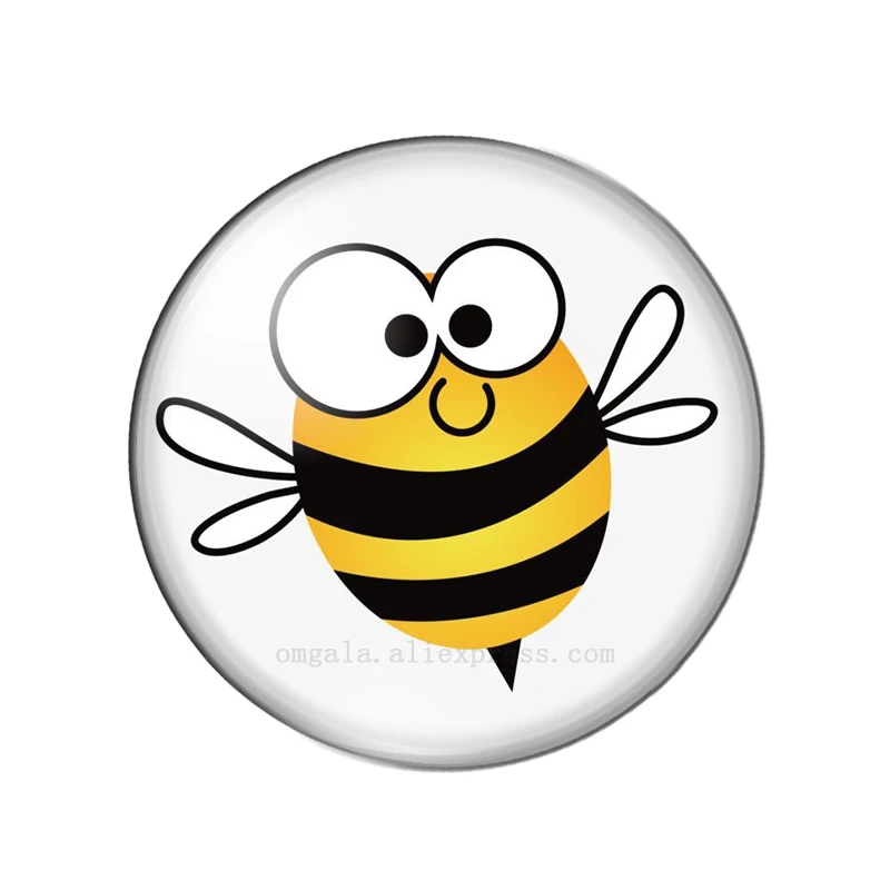 Стеклянный кабошон для фото Mommy Bee to be Round демонстрационная фурнитура с плоским