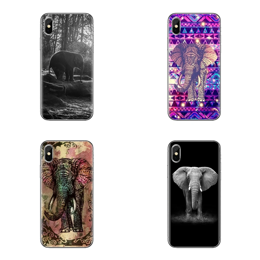 

For Huawei Mate Honor 4C 5C 5X 6X 7 7A 7C 8 9 10 8C 8X 20 Lite Pro Transparent Soft Cases Covers Polygon elephant wallpaper