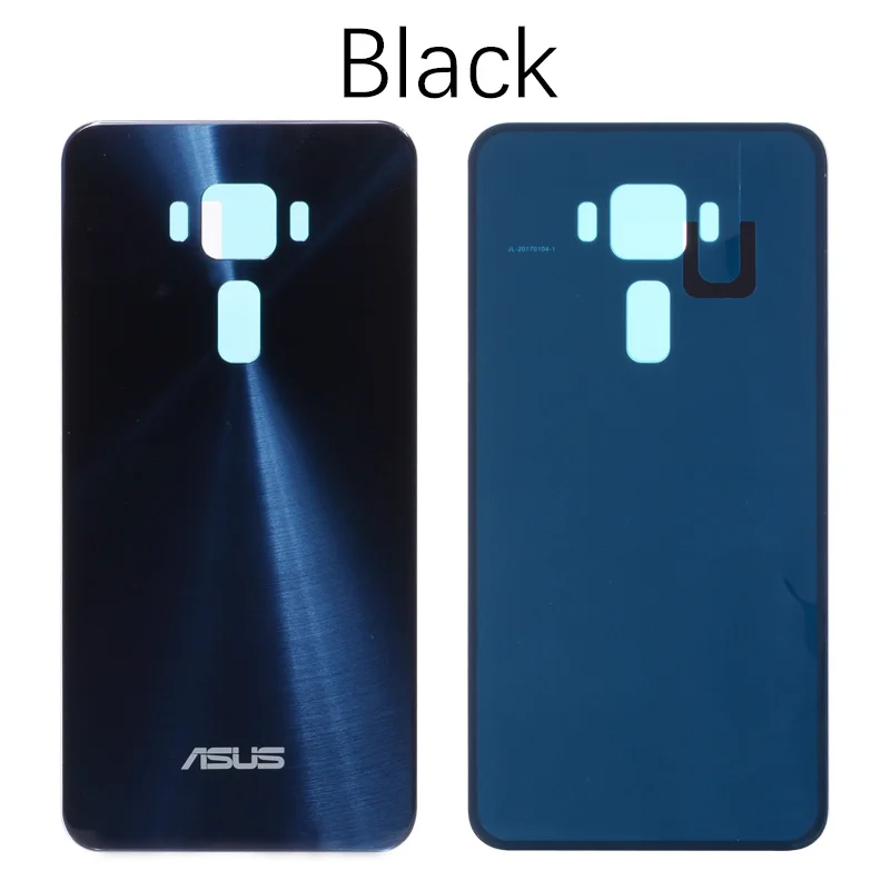Black Задний корпус для Asus ZenFone 3 Lite ZE520KL Задняя стеклянная крышка батареи Замена Z017D Z017DA Z017DB - Цвет: Black