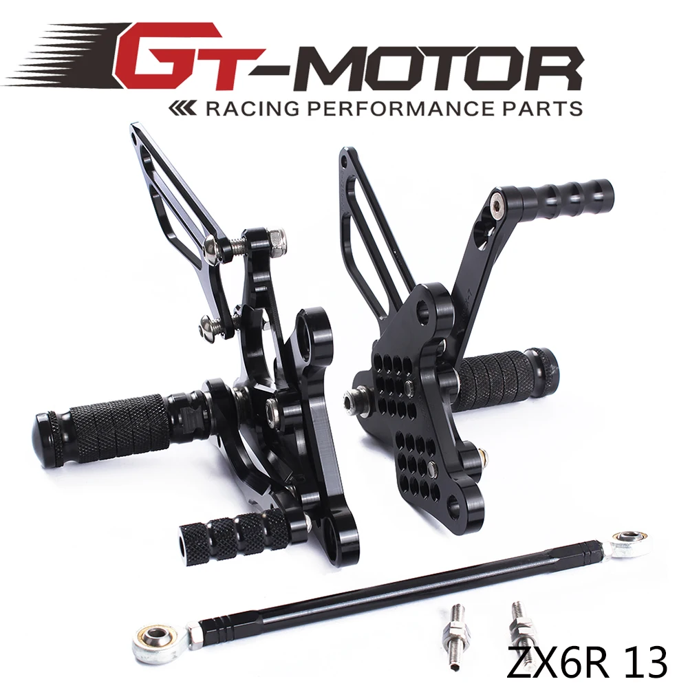 Полный CNC алюминиевый мотоцикл Регулируемый Rearsets задние комплекты Подножки для