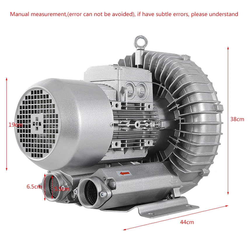 Новое поступление RT-H714BS вихревой вентилятор высокого давления аэратор воздуходувка всасывающий насос вакуумный насос вихревой вентилятор 4 кВт 380 В 2850 об/мин 318м3/ч