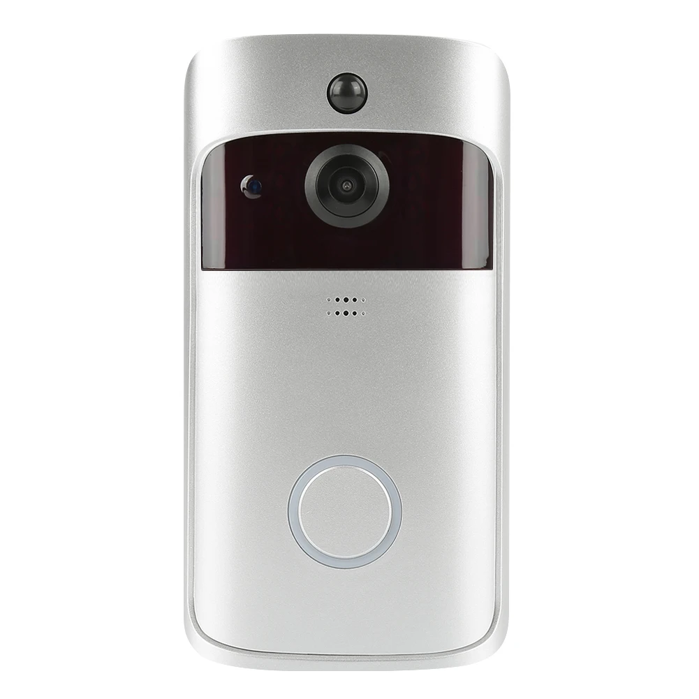 M3 Silver Смарт WiFi дверное кольцо HD Vision беспроводной домофон дверной звонок RIP Motion Monitor Camare видео SD карта Запись домашний дверной звонок кольцо - Цвет: M3 Silver