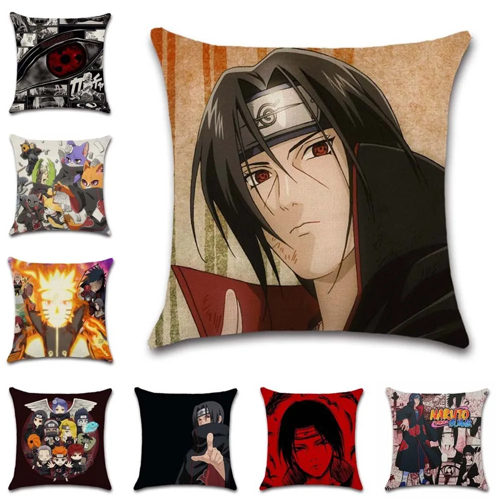 

Anime Eyes Itachi Uchiha Sharingan house Cushion Cover decorative Home sofa chair car seat friend bedroom kids gift pillowcase