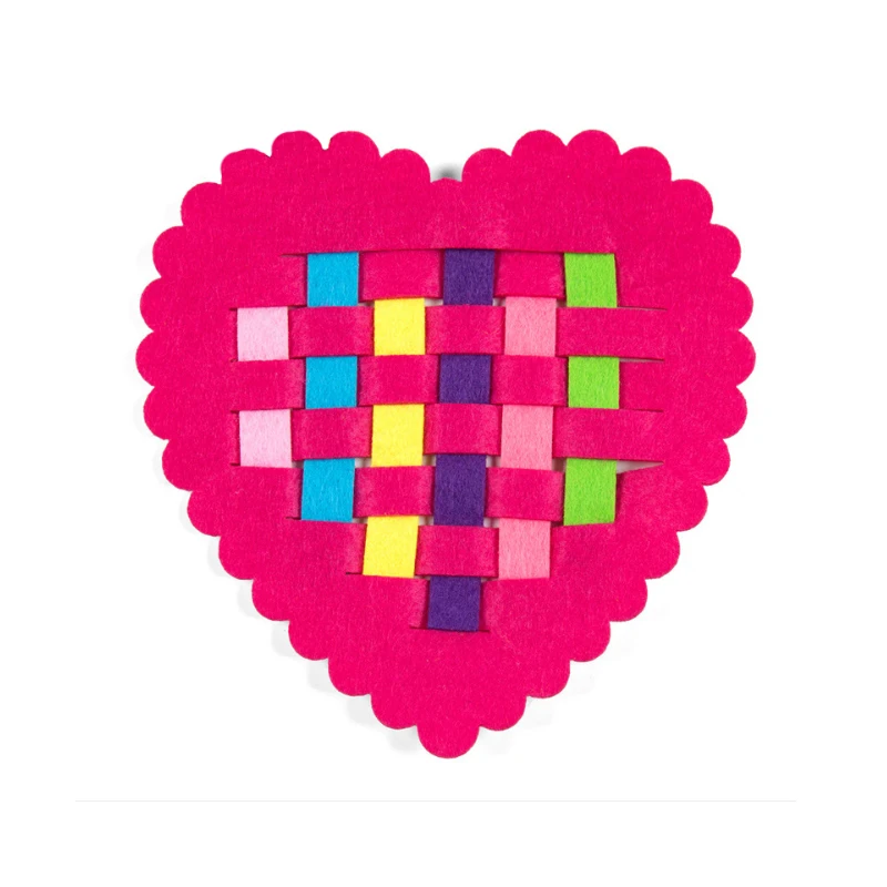 Love Saizhi DIY тканевая ткань для раннего обучения ручной работы, игрушка для детского сада, руководство для обучения ребенка, развивающие игрушки, подарки для детей - Цвет: Love