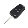 KEYYOU Flip Folding Remote Car Key Shell For Chevrolet Cruze Epica Lova Camaro Impala 2 3 4 5 Button HU100 Blade Replacement ► Photo 2/5