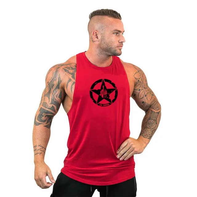 Canotta Uomo Palestra - Cotone E Poliestere, Senza Maniche, Taglio Aderente, Per Fitness E Corsa - Foto 3