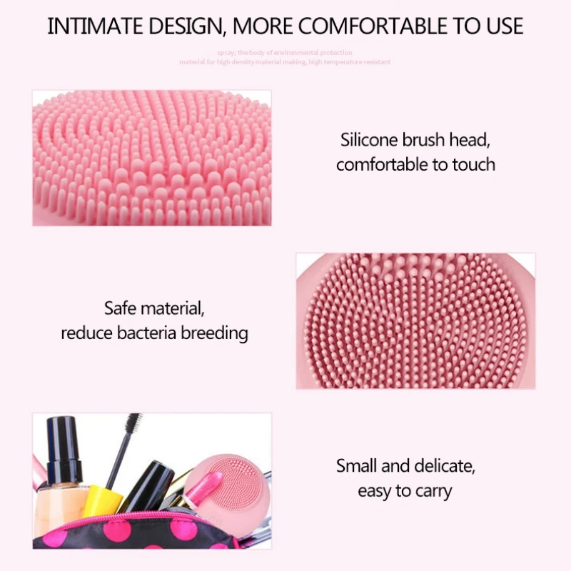 Electric Silicone Cleansing Brush Remove Blackheads Firming Skin Cleaning Pores Cleansing Brush Face Deep cleaning instrument