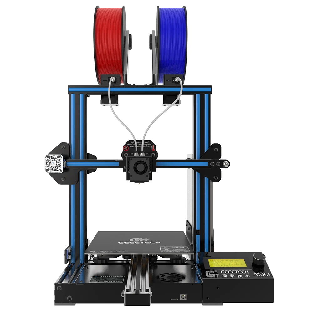 Geeetech 3d принтер новый A10M 2 в 1 Mixcolor функция автоматического выравнивания 220*220*260 3 мм алюминиевый датчик накаливания CE FDM Geeetech 3d принтер новый A10M 2 в 1 Mixcolor функция автоматического выравнивания 220*220*260 3 мм алюминиевый датчик накаливания CE FDM