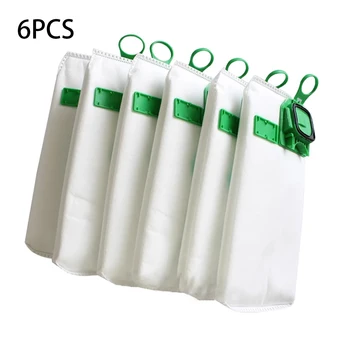 

6Pcs Dust Bag For Vorwerk Composite Garbage Bag VK140 VK150 FP140 FP150 Dust Mites Pet Dander Mold Spores Removing