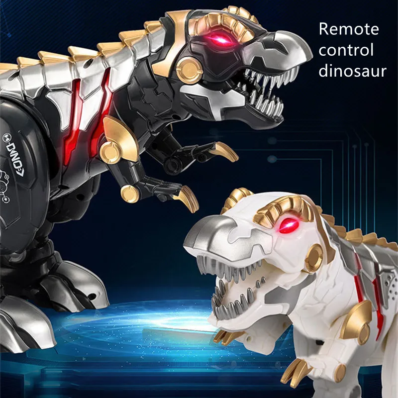 Charging electronic pet intelligent remote control dinosaur toy simulation mechanical robot light music sounds slide spin walk