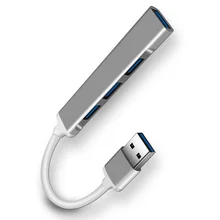 Hub USB 3.0 haute vitesse, 4 Ports, séparateur de Hub, 5Gbps, accessoires pour ordinateur PC, Multiport, 4 Ports USB 3.0 2.0