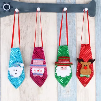 

Christmas Tie With Light Convenient Glowing Tie Cartoon Doll Style For Adult Kids Children's Holiday Dress Props