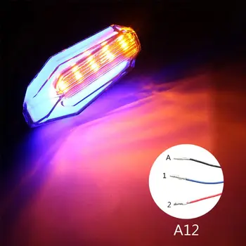 

Universal Motorcycle 12 LED Turn Signal Lights Blinker Front Rear Lights M4YB